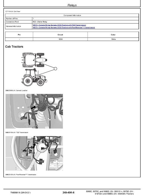 John Deere 5060E, 5070E, 5080E (SN.from 000101); 5078E (SN.from 018723), 5090E (SN.from 003439) Tractors (South America) Diagnostic Manual (TM806919) John Deere 5060E, 5070E, 5080E (SN.from 000101); 5078E (SN.from 018723), 5090E (SN.from 003439) Tractors (South America) Diagnostic Manual (TM806919)