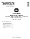 John Deere 9540i, 9560i, 9580i, 9640i, 9660i, 9680i and 9780i CTS including HillMaster Combines Repair Manual (TM8090)