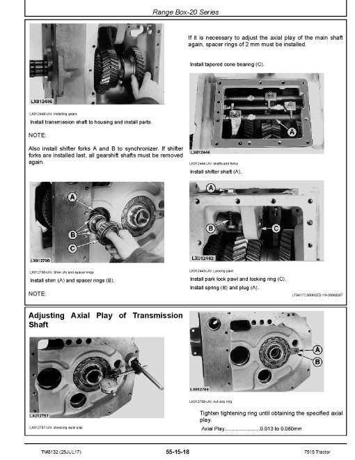 John Deere 7515 Tractors Repair Manual (TM8132) John Deere 7515 Tractors Repair Manual (TM8132)