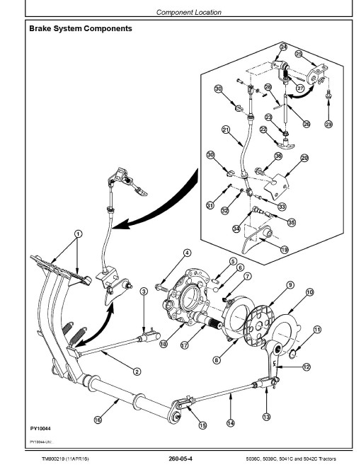 John Deere 5036C, 5039C, 5041C and 5042C Tractors (Indian) Repair Manual (TM900219) John Deere 5036C, 5039C, 5041C and 5042C Tractors (Indian) Repair Manual (TM900219)