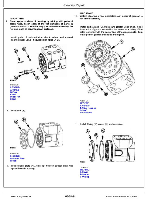 John Deere 5055E, 5065E and 5075E Tractors (North American Edition, up to MY13) Repair Manual (TM900919) John Deere 5055E, 5065E and 5075E Tractors (North American Edition, up to MY13) Repair Manual (TM900919)