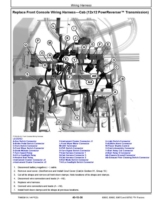 John Deere 5050E, 5060E, 5067E and 5075E Tractors (North America, from MY2023) Repair Technical Manual (TM903919)