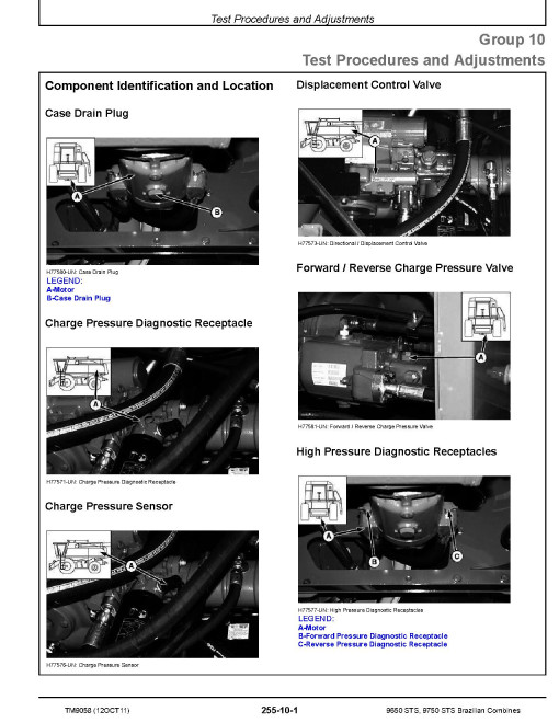 John Deere 9650 STS (SN: 060101-) and 9750 STS (SN: 060044-) Combines (Brasilian) Diagnostic Manual (TM9058) John Deere 9650 STS (SN: 060101-) and 9750 STS (SN: 060044-) Combines (Brasilian) Diagnostic Manual (TM9058)