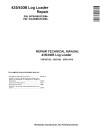 John Deere 435 and TimberJack 430B Knuckleboom Trailer Mount Log Loaders Repair Manual (TMF387152)
