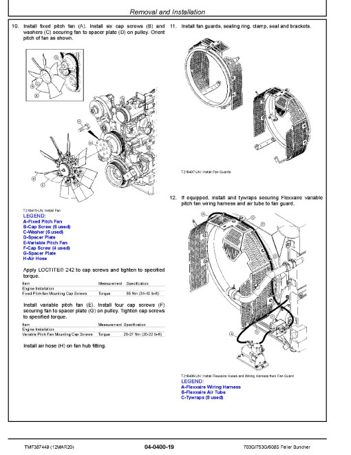 John Deere 703G, 753G and TimberJack 608S Tracked Feller Bunchers Repair Manual (TMF387449)