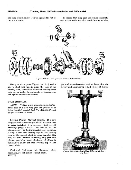 John Deere M Tractors Service Manual (SM2001) John Deere M Tractors Service Manual (SM2001)
