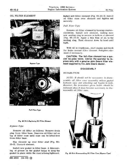 John Deere 1010, 1010O, 1010R, 1010RS, 1010RU, 1010RUS and 1010U Tractors Service Manual (SM2033) John Deere 1010, 1010O, 1010R, 1010RS, 1010RU, 1010RUS and 1010U Tractors Service Manual (SM2033)