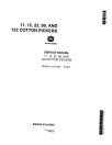 John Deere 11, 12, 122, 22 and 99 Cotton Pickers Technical Manual (SM2052)