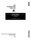 John Deere 400 Hydrostatic Lawn Tractors Service Manual (SM2103)