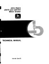John Deere JD570 and JD570A Motor Graders Technical Manual (TM1001)