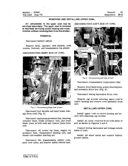 John Deere 540 and 540A Skidders Technical Manual (TM1003) John Deere 540 and 540A Skidders Technical Manual (TM1003)