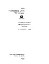 John Deere 880 Hydrostatic Drive Windrowers Technical Manual (TM1013)