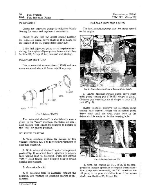 John Deere JD690 and JD690A Crawler Excavators Technical Manual (TM1017) John Deere JD690 and JD690A Crawler Excavators Technical Manual (TM1017)