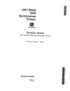 John Deere 100K Synchronous Thinners Technical Manual (TM1023)