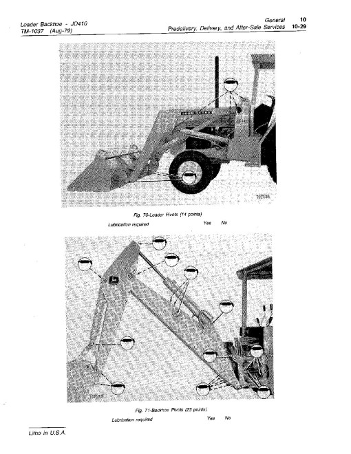 John Deere 410 Backhoe Loaders Technical Manual (TM1037)
