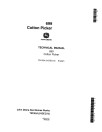 John Deere 699 Cotton Pickers Technical Manual (TM1054)