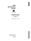 John Deere 100K Synchronous Thinners Technical Manual (TM1074)