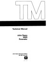 John Deere 690B Crawler Excavators Technical Manual (TM1093)