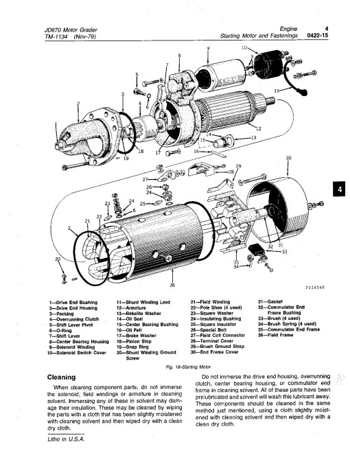 John Deere JD670 Motor Graders Technical Manual (TM1134) John Deere JD670 Motor Graders Technical Manual (TM1134)