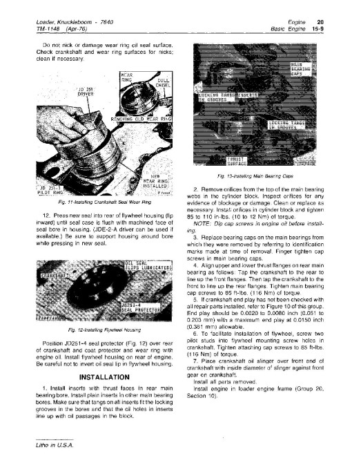 John Deere 7640 Knuckleboom Log Loaders Technical Manual (TM1148) John Deere 7640 Knuckleboom Log Loaders Technical Manual (TM1148)