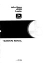 John Deere 444 and JD444 Wheel Loaders Technical Manual (TM1162)