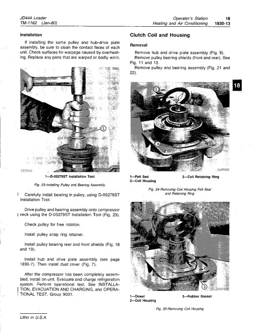 John Deere 444 and JD444 Wheel Loaders Technical Manual (TM1162) John Deere 444 and JD444 Wheel Loaders Technical Manual (TM1162)