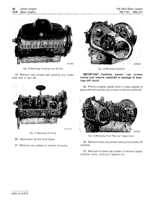 John Deere 125 Skid Steer Loaders Technical Manual (TM1167)
