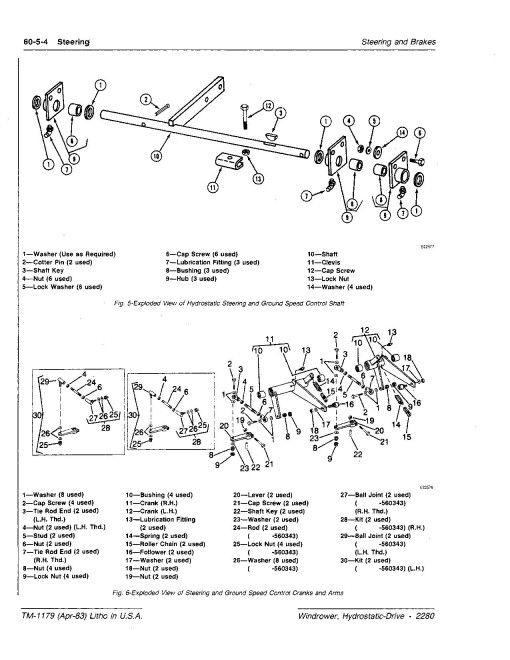 John Deere 2280 Windrowers Technical Manual (TM1179) John Deere 2280 Windrowers Technical Manual (TM1179)