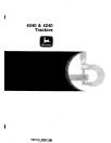 John Deere 4040 and 4240 Row-Crop Tractors Technical Manual (tm1181)