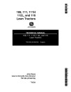John Deere 106, 111, 111H, 112L, 116 and 116H Lawn Tractors Technical Manual (TM1206)