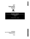 John Deere 317 Hydrostatic Lawn Tractors Technical Manual (tm1208)