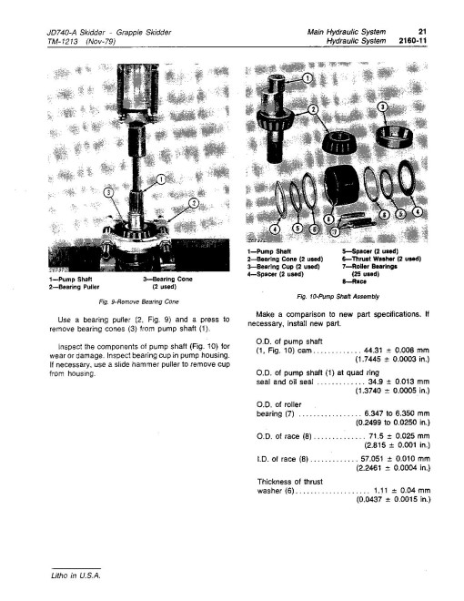 John Deere 740A Skidders and 740A Grapple Skidders Technical Manual (TM1213) John Deere 740A Skidders and 740A Grapple Skidders Technical Manual (TM1213)
