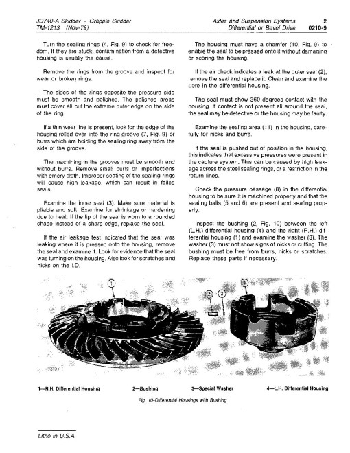 John Deere 740A Skidders and 740A Grapple Skidders Technical Manual (TM1213) John Deere 740A Skidders and 740A Grapple Skidders Technical Manual (TM1213)
