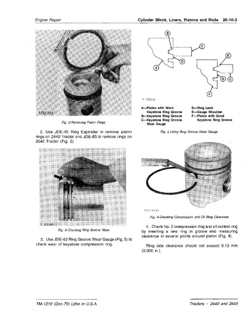 John Deere 2440 and 2640 (SN: 341000-) Tractors Technical Manual (tm1219) John Deere 2440 and 2640 (SN: 341000-) Tractors Technical Manual (tm1219)