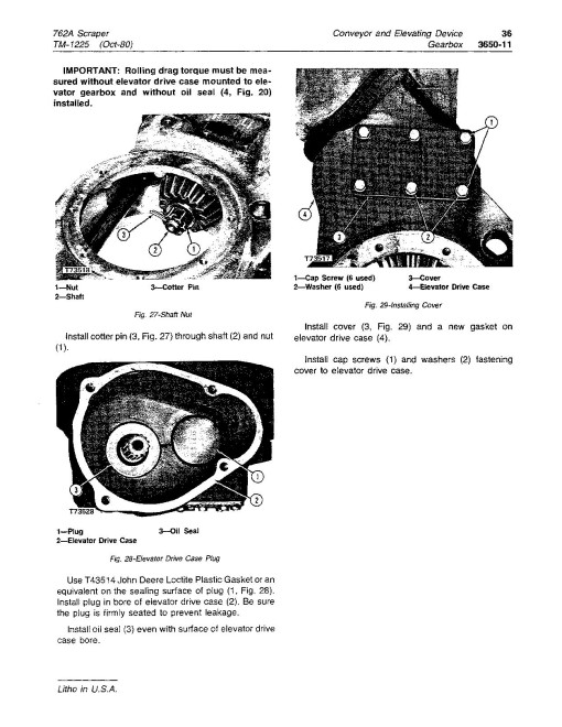 John Deere 762A Elevating Scrapers Technical Manual (TM1225) John Deere 762A Elevating Scrapers Technical Manual (TM1225)