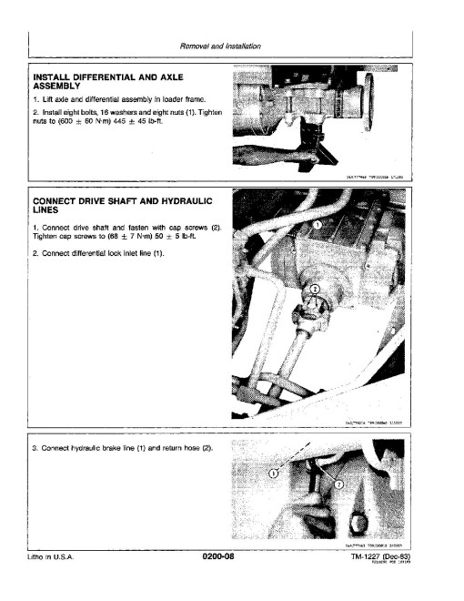 John Deere 444C and 444CH Wheel Loaders Technical Manual (TM1227) John Deere 444C and 444CH Wheel Loaders Technical Manual (TM1227)
