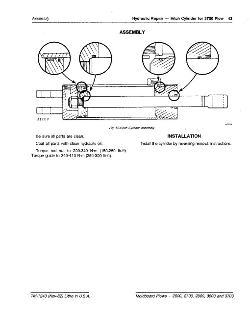 John Deere 2600, 2700, 2800, 3600 and 3700 Moldboard Plows Technical Manual (TM1240) John Deere 2600, 2700, 2800, 3600 and 3700 Moldboard Plows Technical Manual (TM1240)