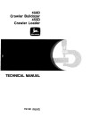 John Deere 450D Crawler Dozers and 455D Crawler Loaders Technical Manual (TM1291)
