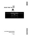 John Deere 820 and 820A Rear Tine Tillers Technical Manual (TM1297)