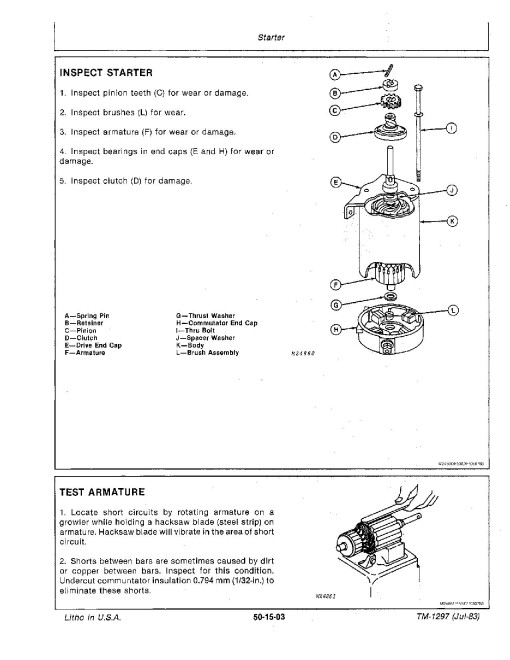 John Deere 820 and 820A Rear Tine Tillers Technical Manual (TM1297) John Deere 820 and 820A Rear Tine Tillers Technical Manual (TM1297)