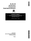 John Deere 32 Inch, 36 Inch, 48 Inch and 52 Inch Commercial Walk-Behind Mowers Technical Manual (TM1305)