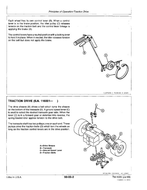 John Deere 32 Inch, 36 Inch, 48 Inch and 52 Inch Commercial Walk-Behind Mowers Technical Manual (TM1305) John Deere 32 Inch, 36 Inch, 48 Inch and 52 Inch Commercial Walk-Behind Mowers Technical Manual (TM1305)