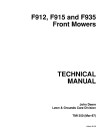 John Deere F912, F915 and F935 Front Mowers Technical Manual (TM1350)