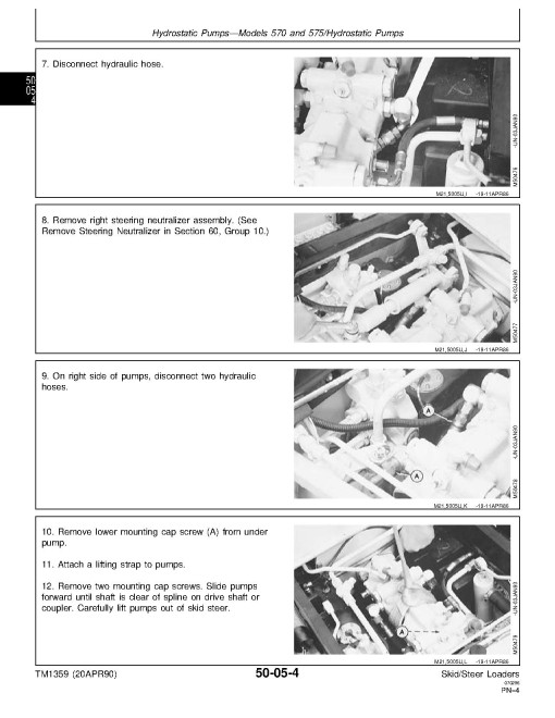 John Deere 375, 570 and 575 Skid Steer Loaders Technical Manual (TM1359) John Deere 375, 570 and 575 Skid Steer Loaders Technical Manual (TM1359)