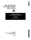 John Deere 655, 755, 756, 855, 856 and 955 Compact Utility Tractors set of Service Manuals (TM1360)