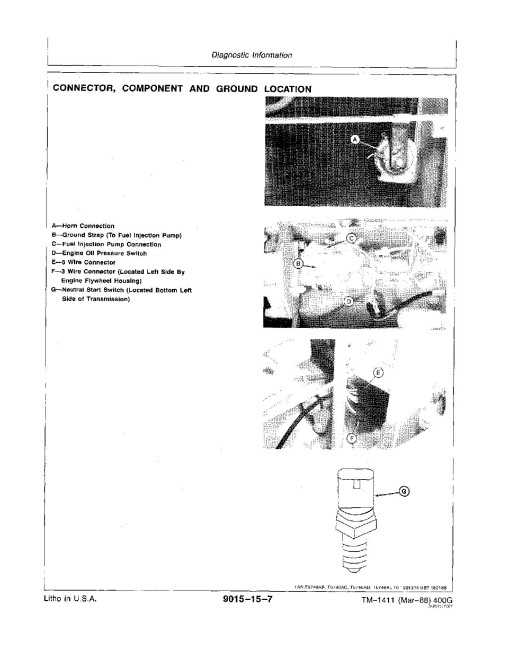 John Deere 400G Crawler Dozers Operation and Test Manual (TM1411) John Deere 400G Crawler Dozers Operation and Test Manual (TM1411)