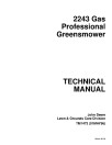 John Deere 2243 Gas Professional GreensMowers Technical Manual (TM1473)