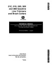 John Deere 21C, 21S, 25S, 30S and 38B Gasoline Line Trimmers and Brush Cutters Technical Manual (TM1494)