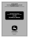 John Deere 3215, 3215A, 3215B, 3225B, 3235, 3235A and 3235B Lightweight Fairway Mowers Technical Manual (TM1534)