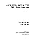 John Deere 4475, 5575, 6675 and 7775 Skid Steer Loaders Technical Manual (TM1553)